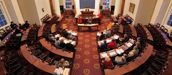 North Carolina Electors rehearse for tomorrow's electoral college vote in the North Carolina State Capitol building in Raleigh, North Carolina, U.S., December 18, 2016 - Sputnik International