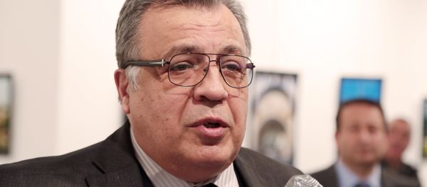 Russian Ambassador to Turkey Andrey Karlov moments before he was shot and killed in Ankara Russian Ambassador to Turkey Andrey Karlov moments before he was shot and killed in Ankara - Sputnik International