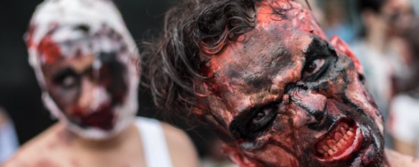 A man takes part in a Zombie Walk on the Day of the Dead along Copacabana beach in Rio de Janeiro, Brazil, on November 2, 2015 A man takes part in a Zombie Walk on the Day of the Dead along Copacabana beach in Rio de Janeiro, Brazil, on November 2, 2015 - Sputnik International