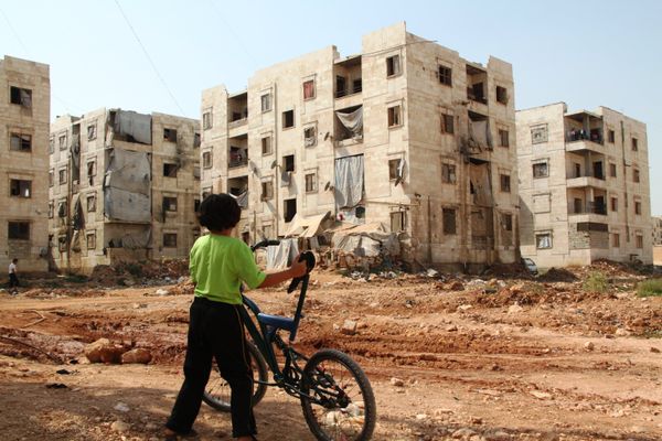Children from refugee families near the area of hostilities in Aleppo. File photo Children from refugee families near the area of hostilities in Aleppo. File photo - Sputnik International