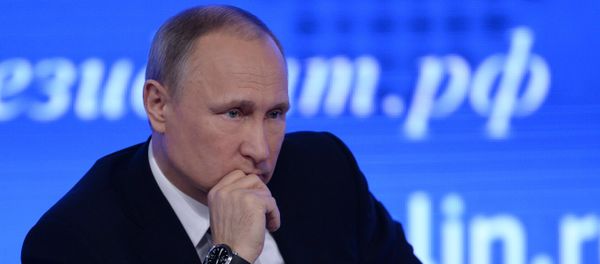 Russian President Vladimir Putin attends his annual end-of-year news conference in Moscow, Russia Russian President Vladimir Putin attends his annual end-of-year news conference in Moscow, Russia - Sputnik International