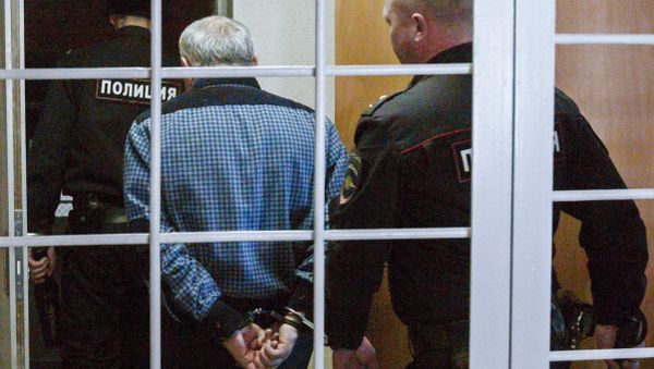 A suspect arrested in the case of mass poisoning with a Hawthorn bath lotion is seen here in Irkutsk's Leninsky district court which considers his pre-trial detention A suspect arrested in the case of mass poisoning with a Hawthorn bath lotion is seen here in Irkutsk's Leninsky district court which considers his pre-trial detention - Sputnik International