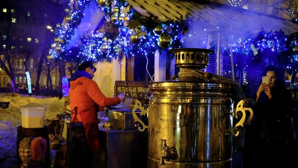 Pancakes sold on Moscow's Tverskoi Boulevard - Sputnik International