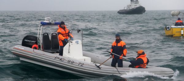 A rescue operation on the Black Sea coast at the crash site of Russian Defense Ministry's TU-154 aircraft A rescue operation on the Black Sea coast at the crash site of Russian Defense Ministry's TU-154 aircraft - Sputnik International