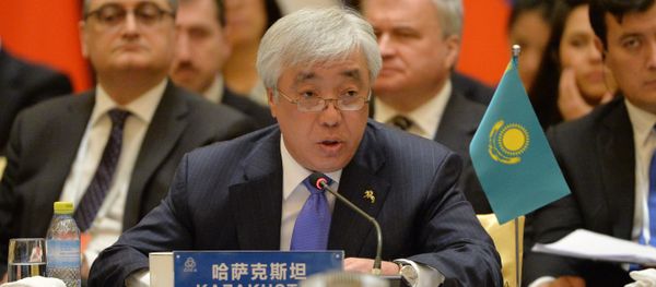 Kazakhstan's Foreign Minister Erlan Idrissov speaks during the Conference on Interaction and Confidence Building Measures in Asia (CICA) at the Diaoyutai State Guesthouse in Beijing on April 28, 2016 - Sputnik International