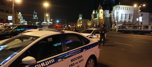 Law enforcement officers on Komsomolskaya Square. File photo - Sputnik International