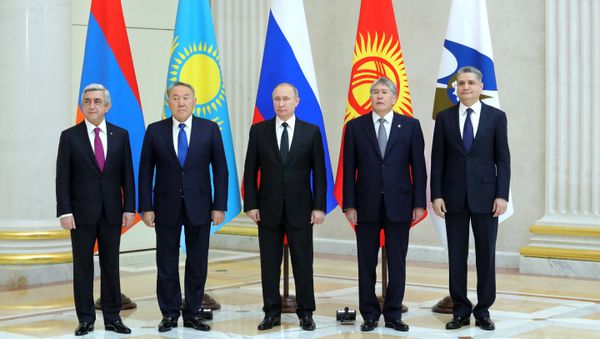 The EAEU is an international organization for regional economic integration, comprising Armenia, Belarus, Kazakhstan, Kyrgyzstan and Russia. - Sputnik International