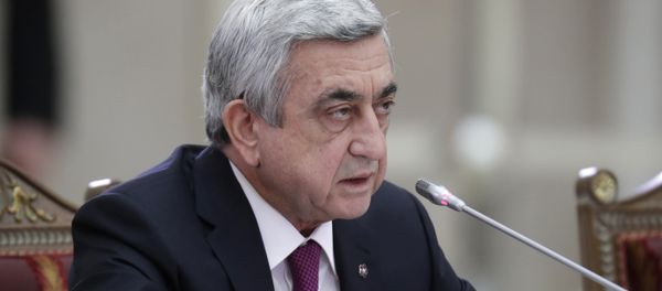 Armenian President Serzh Sargsyan attends the Supreme Eurasian Economic (SEEC) Council meeting in St.Petersburg, Russia, Monday, Dec. 26, 2016 Armenian President Serzh Sargsyan attends the Supreme Eurasian Economic (SEEC) Council meeting in St.Petersburg, Russia, Monday, Dec. 26, 2016 - Sputnik International
