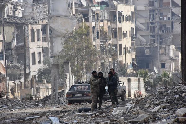 Destroyed quarters of liberated Aleppo. - Sputnik International