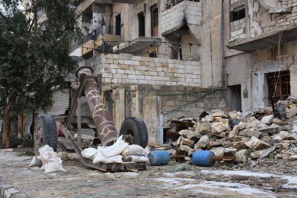 Destroyed quarters of liberated Aleppo. - Sputnik International