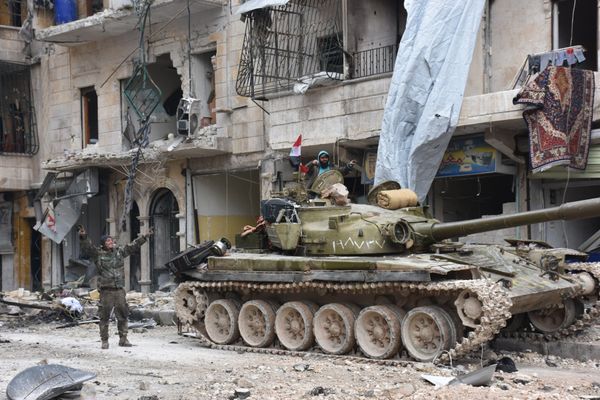 Destroyed quarters of liberated Aleppo. - Sputnik International