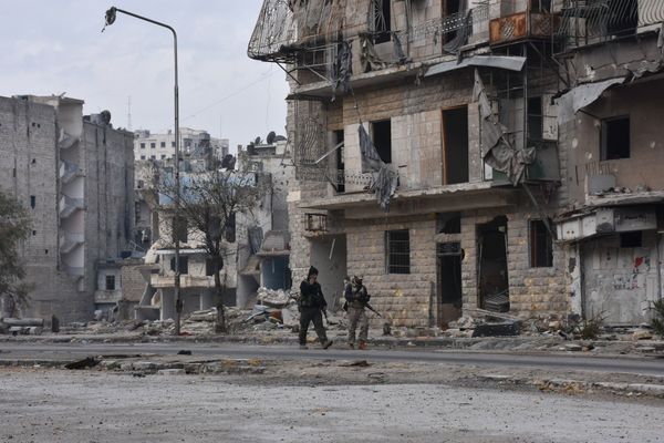 Destroyed quarters of liberated Aleppo. - Sputnik International