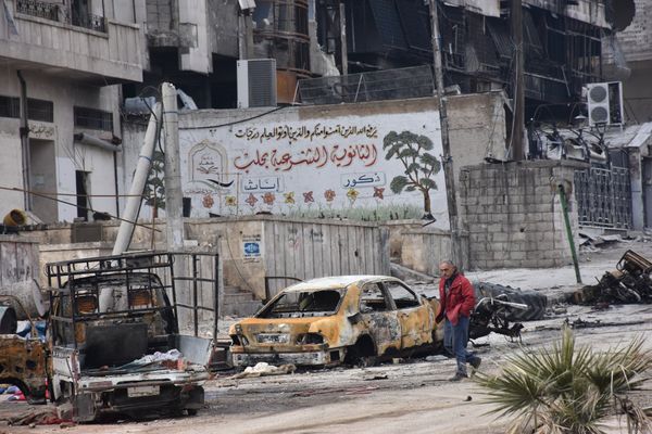 Destroyed quarters of liberated Aleppo. - Sputnik International