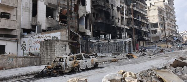 Destroyed quarters of liberated Aleppo. - Sputnik International