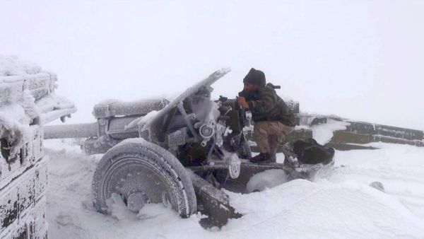 Syrian Army in snow Syrian Army in snow - Sputnik International