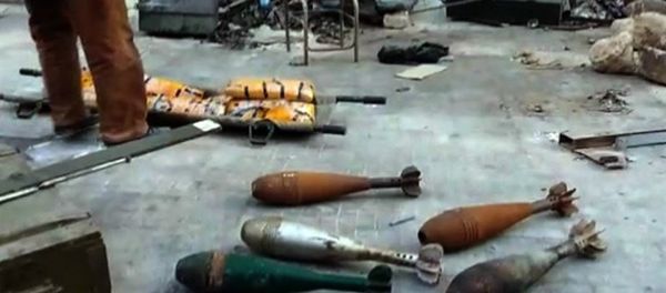 Syrian Army Finds Stockpile of Weapons in Aleppo - Sputnik International
