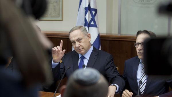 sraeli Prime Minister Benjamin Netanyahu chairs the weekly cabinet meeting in Jerusalem on December 25, 2016 sraeli Prime Minister Benjamin Netanyahu chairs the weekly cabinet meeting in Jerusalem on December 25, 2016 - Sputnik International