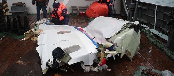 Retrieved wreckage of the Tu-154 aircraft which crashed into the Black Sea near Sochi Retrieved wreckage of the Tu-154 aircraft which crashed into the Black Sea near Sochi - Sputnik International