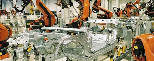 Kuka robots spot welding in the automotive industry Kuka robots spot welding in the automotive industry - Sputnik International