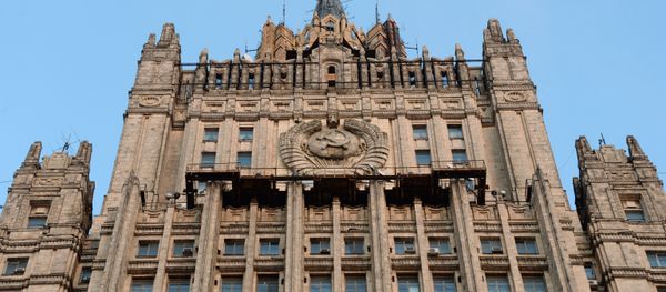 The Russian Ministry of Foreign Affairs on Smolenskaya-Sennaya Square in Moscow - Sputnik International