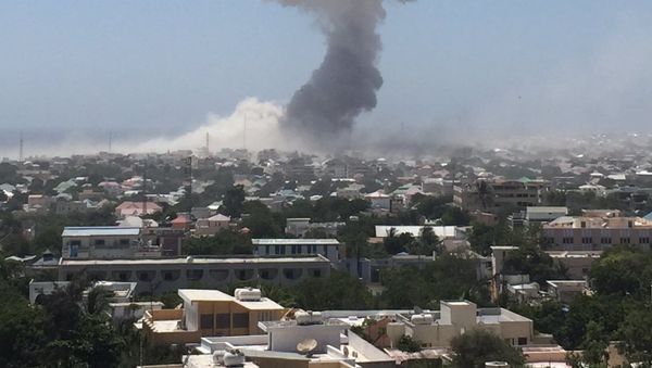 Casualties Reported in Suicide Car Bomb Attack in Somalia's Capital Casualties Reported in Suicide Car Bomb Attack in Somalia's Capital - Sputnik International