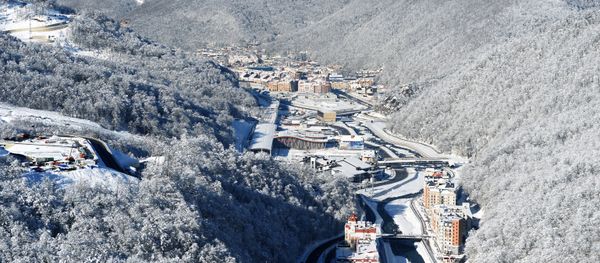 A view of the Rosa Khutor Alpine Resort and Krasnaya Polyana railway station in Adler District, Sochi. (File) A view of the Rosa Khutor Alpine Resort and Krasnaya Polyana railway station in Adler District, Sochi. (File) - Sputnik International
