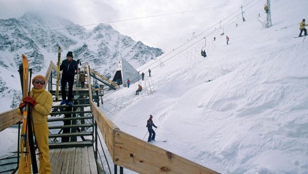 The Alpine lift in the Cheget Mountains. (File) - Sputnik International
