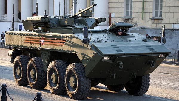 Wheeled IFV BMP-K K-17 VPK-7829 on unified wheeled combat platform Bumerang - Sputnik International