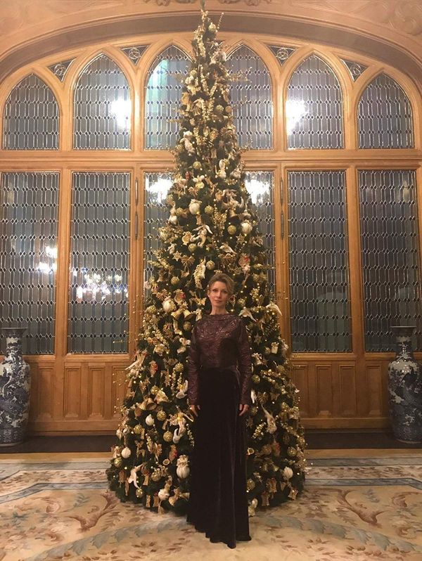 Maria Zakharova in a New Year's image from Elena Shepilova Maria Zakharova in a New Year's image from Elena Shepilova - Sputnik International