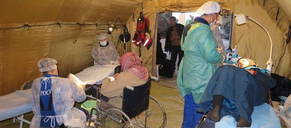 Russian EMERCOM medics in Syria - Sputnik International