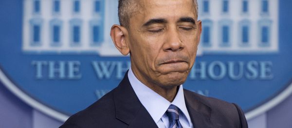 US President Barack Obama holds a year-end press conference in the Brady Press Briefing Room of the White House in Washington, DC, December 16, 2016 - Sputnik International
