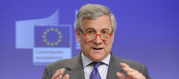 European Commission Vice President Antonio Tajani gives a press conference after the meeting Towards a more competitive and efficient European defence and security sector at the EU Headquarters in Brussels on July 24, 2013 - Sputnik International