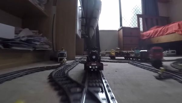 Large/Awesome Lego Train Set. Going through the Garden & House - Sputnik International