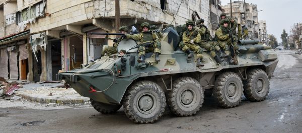 Military engineers of the Russian Army's international counter-mine center continue the demining operation in eastern Aleppo, Syria Military engineers of the Russian Army's international counter-mine center continue the demining operation in eastern Aleppo, Syria - Sputnik International