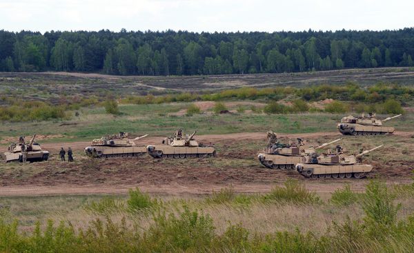 US troops with Abrams tanks. Poland (File) - Sputnik International