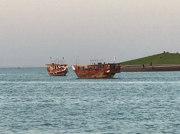 Pearl hunting boats in Doha, Qatar Pearl hunting boats in Doha, Qatar - Sputnik International