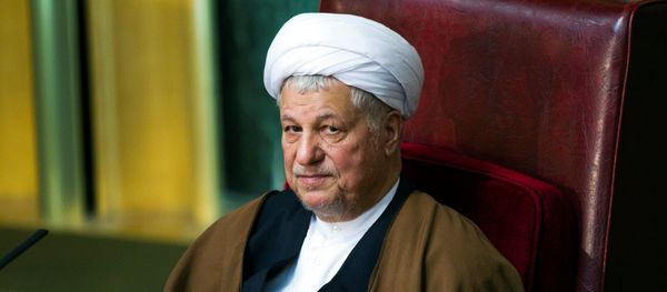 Former Iranian president Akbar Hashemi Rafsanjani attends Iran's Assembly of Experts biannual meeting in Tehran. (File) Former Iranian president Akbar Hashemi Rafsanjani attends Iran's Assembly of Experts biannual meeting in Tehran. (File) - Sputnik International