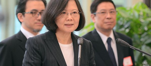 Taiwan's President Tsai Ing-wen delivers a speech before traveling to visit Central American allies including a U.S. transit, Saturday, Jan. 7, 2017, at the Taoyuan International Airport in Taouyuan, Taiwan. Tsai pledged to bolster Taiwan's presence on the international stage on her visit four Central American allies on a trip that includes U.S. transits and looks set to raise China's ire. - Sputnik International