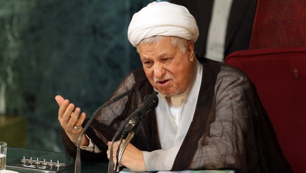 Former Iranian president and head of Iran's Assembly of Experts, Akbar Hashemi Rafsanjani, delivering a speech during a meeting of the top clerical body in Tehran. (File) - Sputnik International