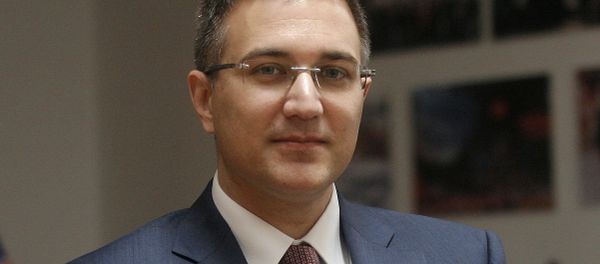 Picture taken in Belgrade on February 21, 2014 shows Serbian Interior Minister Nebojsa Stefanovic. Picture taken in Belgrade on February 21, 2014 shows Serbian Interior Minister Nebojsa Stefanovic. - Sputnik International
