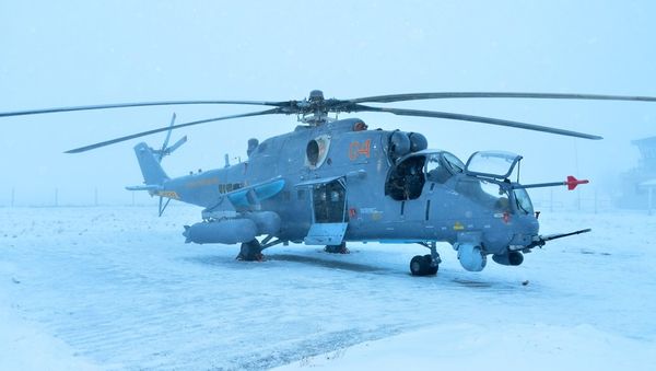 Kazakh MI-35M helicopter Kazakh MI-35M helicopter - Sputnik International