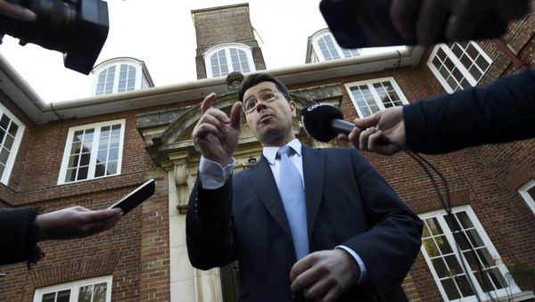 Britain's Secretary of State for Northern Ireland James Brokenshire speaks to media outside Stormont House in Belfast, Northern Ireland January 11, 2017 - Sputnik International