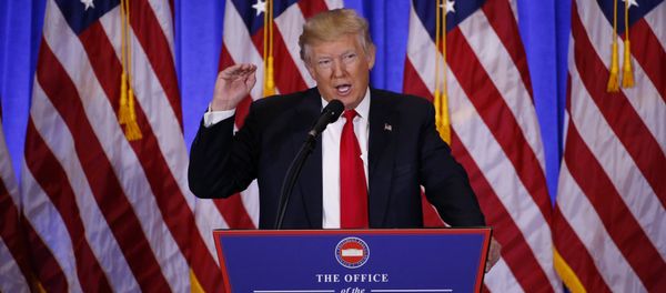 U.S. President-elect Donald Trump speaks during a news conference in the lobby of Trump Tower in Manhattan, New York City, U.S., January 11, 2017 U.S. President-elect Donald Trump speaks during a news conference in the lobby of Trump Tower in Manhattan, New York City, U.S., January 11, 2017 - Sputnik International