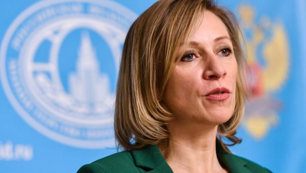 Russian Foreign Ministry Spokesperson Maria Zakharova at a briefing Russian Foreign Ministry Spokesperson Maria Zakharova at a briefing - Sputnik International