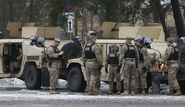 American soldiers attend a official welcome ceremony for the US troops in Zagan, Poland, Thursday, Jan. 12, 2017 American soldiers attend a official welcome ceremony for the US troops in Zagan, Poland, Thursday, Jan. 12, 2017 - Sputnik International
