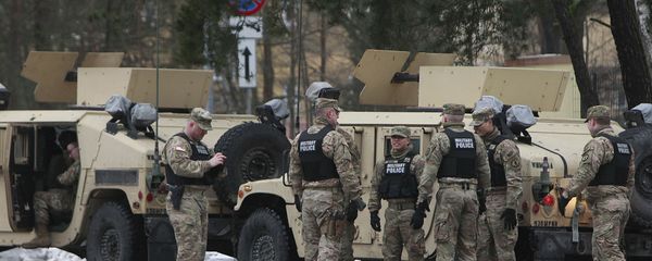 American soldiers attend a official welcome ceremony for the US troops in Zagan, Poland, Thursday, Jan. 12, 2017 American soldiers attend a official welcome ceremony for the US troops in Zagan, Poland, Thursday, Jan. 12, 2017 - Sputnik International