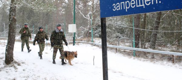 Work of border guards on Russian-Lithuanian border in Ribachy village, Kaliningrad region - Sputnik International