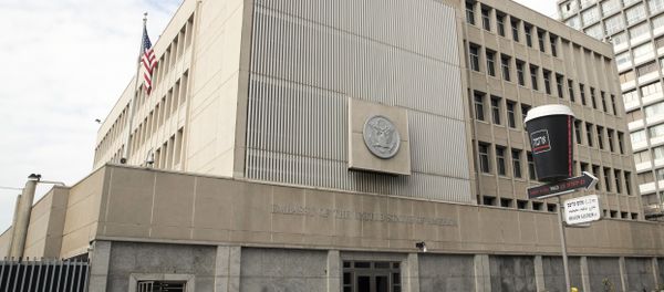 A picture taken on December 28, 2016 shows the US Embassy building in the Israeli coastal city of Tel Aviv A picture taken on December 28, 2016 shows the US Embassy building in the Israeli coastal city of Tel Aviv - Sputnik International