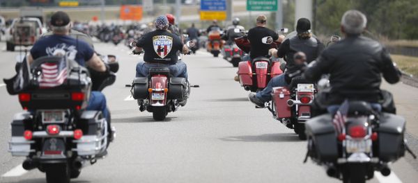Members of the group Bikers for Trump Members of the group Bikers for Trump - Sputnik International