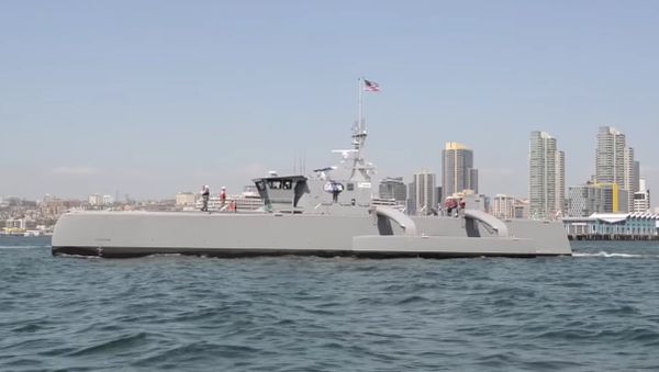 DARPA's Sea Hunter Submarine-Hunting Drone Warship ACTUV - Sputnik International